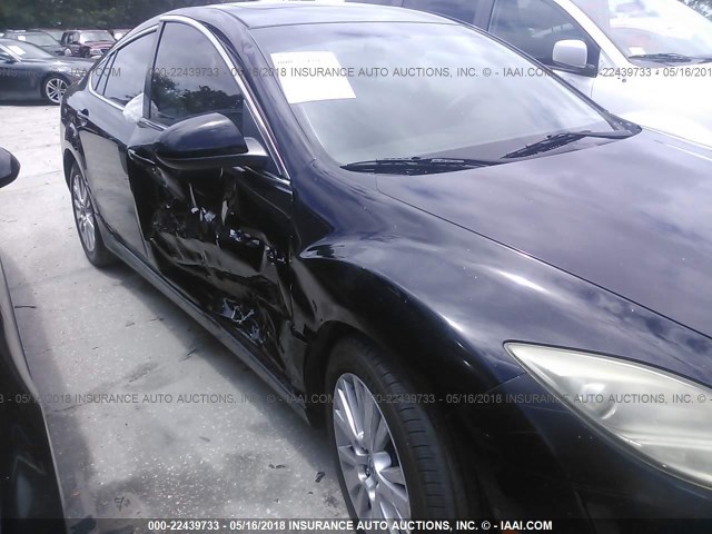 1YVHZ8CH1A5M48982 - 2010 MAZDA 6 I BLACK photo 6