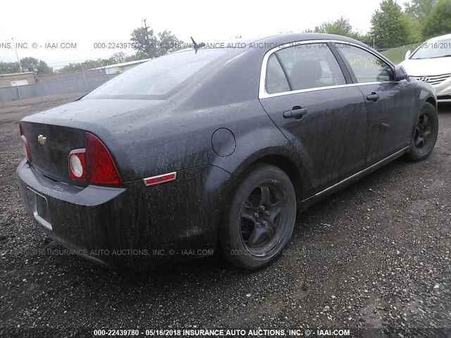 1G1ZH57B794184825 - 2009 CHEVROLET MALIBU 1LT BLACK photo 4