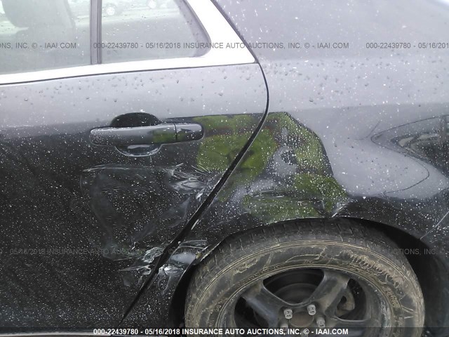 1G1ZH57B794184825 - 2009 CHEVROLET MALIBU 1LT BLACK photo 6