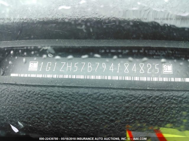 1G1ZH57B794184825 - 2009 CHEVROLET MALIBU 1LT BLACK photo 9