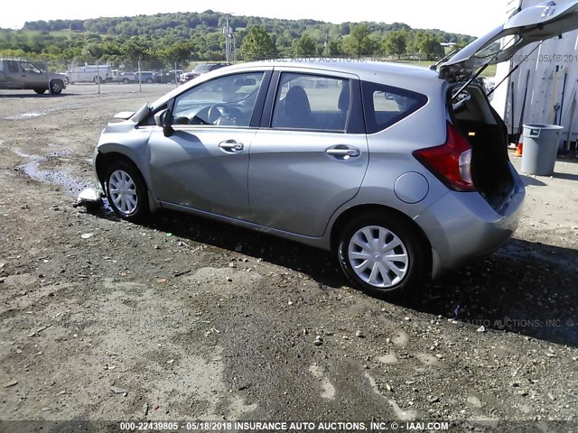 3N1CE2CP0FL358569 - 2015 NISSAN VERSA NOTE S/S PLUS/SV/SL/SR GRAY photo 3