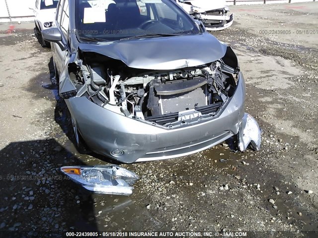 3N1CE2CP0FL358569 - 2015 NISSAN VERSA NOTE S/S PLUS/SV/SL/SR GRAY photo 6