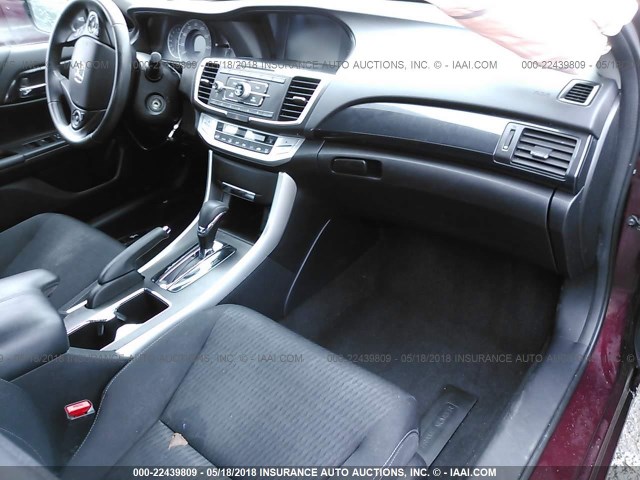 1HGCR2F59EA064154 - 2014 HONDA ACCORD SPORT MAROON photo 5