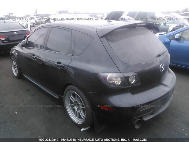 JM1BK34MX81843002 - 2008 MAZDA SPEED 3 BLACK photo 3