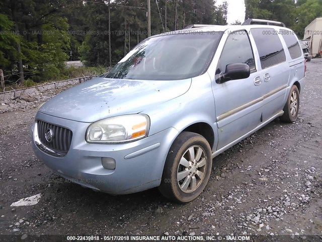 5GADV33187D212111 - 2007 BUICK TERRAZA CXL BLUE photo 2