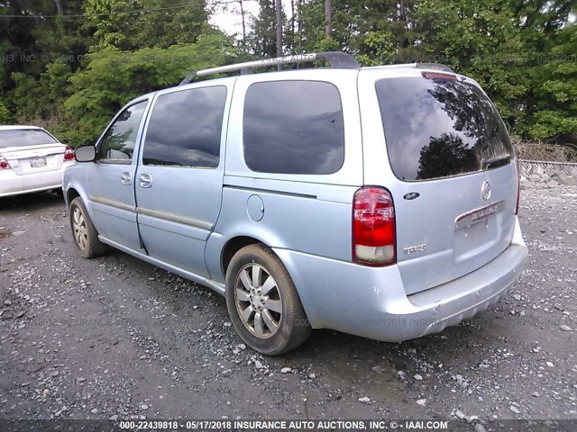 5GADV33187D212111 - 2007 BUICK TERRAZA CXL BLUE photo 3