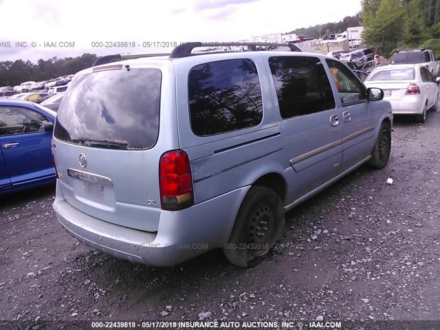 5GADV33187D212111 - 2007 BUICK TERRAZA CXL BLUE photo 4