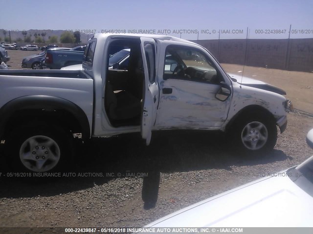 5TEGN92N34Z419382 - 2004 TOYOTA TACOMA DOUBLE CAB PRERUNNER WHITE photo 6