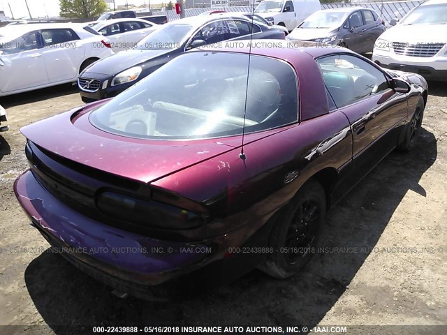 2G1FP22K812104583 - 2001 CHEVROLET CAMARO BURGUNDY photo 4