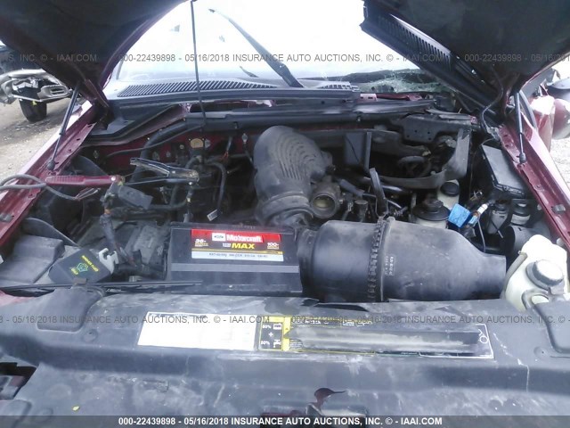 1FTPX17L92NA43967 - 2002 FORD F150 MAROON photo 10