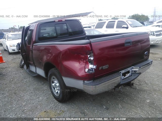 1FTPX17L92NA43967 - 2002 FORD F150 MAROON photo 3