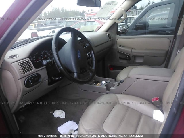 1FMZU73K05UC05413 - 2005 FORD EXPLORER XLT/XLT SPORT/NBX 红色 照片 5