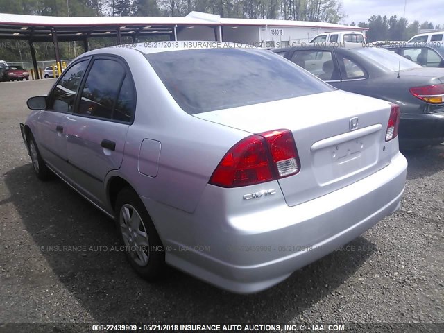 1HGES16325L029689 - 2005 HONDA CIVIC DX VP Gümüş foto 3