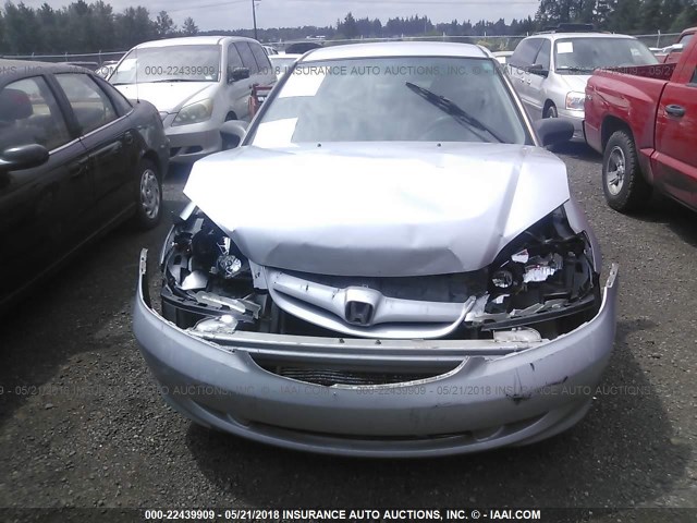 1HGES16325L029689 - 2005 HONDA CIVIC DX VP Gümüş foto 6
