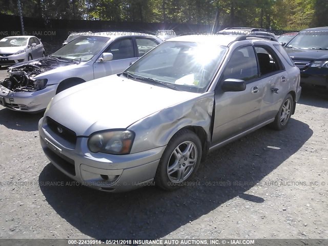 JF1GG67555H809796 - 2005 SUBARU IMPREZA RS SILVER photo 2