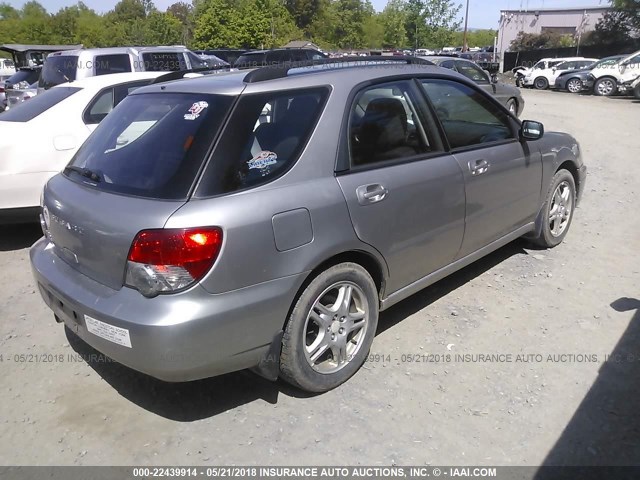 JF1GG67555H809796 - 2005 SUBARU IMPREZA RS SILVER photo 4