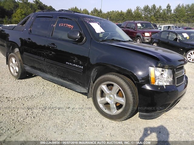 3GNMCFE0XCG136793 - 2012 CHEVROLET AVALANCHE LT BLACK photo 1