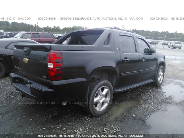 3GNMCFE0XCG136793 - 2012 CHEVROLET AVALANCHE LT BLACK photo 4