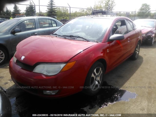1G8AW12F85Z151787 - 2005 SATURN ION LEVEL 3 RED photo 2