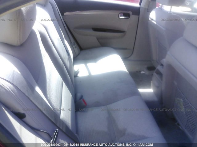 1G8ZS57B99F146326 - 2009 SATURN AURA XE MAROON photo 8