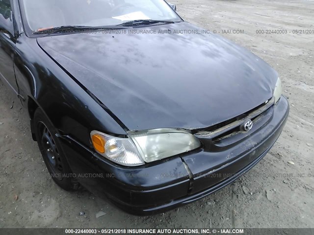 1NXBR12E7YZ322941 - 2000 TOYOTA COROLLA VE/CE/LE BLACK photo 6