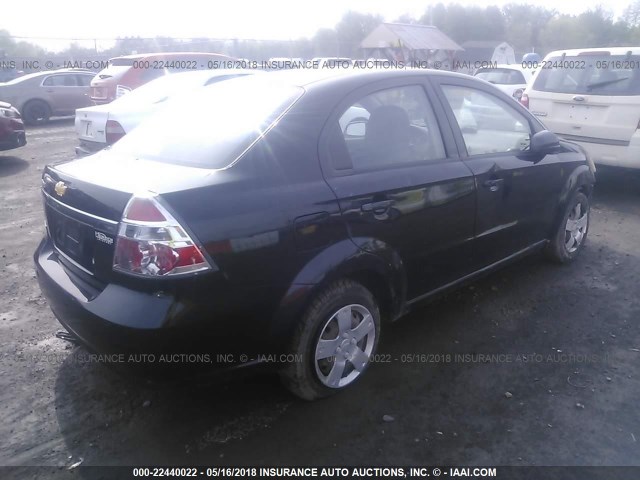 KL1TD56E99B365738 - 2009 CHEVROLET AVEO LS/LT 黑色 照片 4