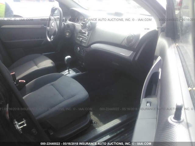 KL1TD56E99B365738 - 2009 CHEVROLET AVEO LS/LT 黑色 照片 5