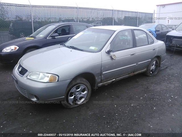 3N1CB51D93L699449 - 2003 NISSAN SENTRA XE/GXE GRAY photo 2