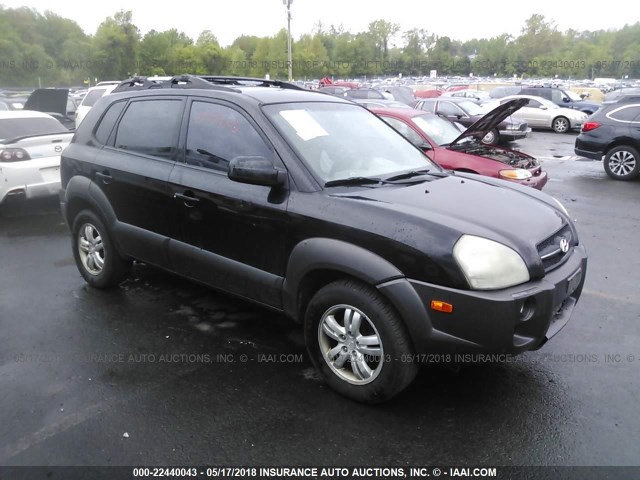 KM8JN72D06U361241 - 2006 HYUNDAI TUCSON GLS/LIMITED BLACK photo 1