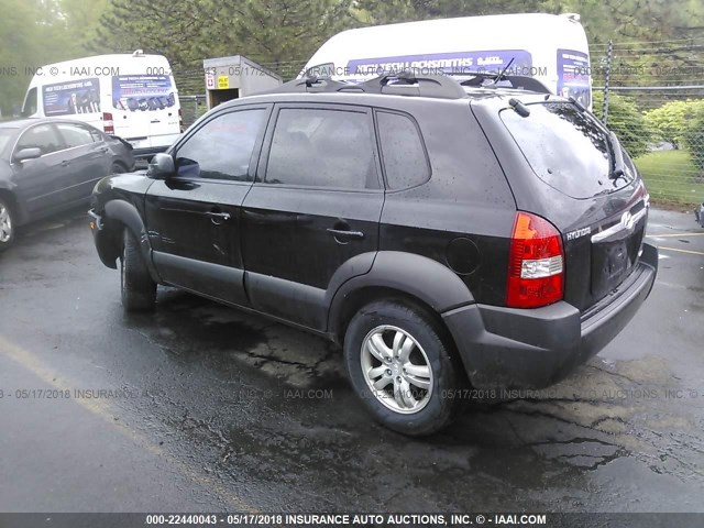 KM8JN72D06U361241 - 2006 HYUNDAI TUCSON GLS/LIMITED BLACK photo 3