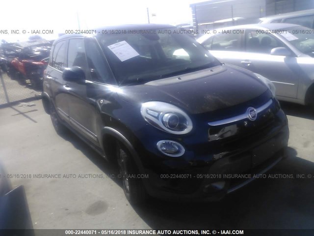 ZFBCFADH4EZ006875 - 2014 FIAT 500L TREKKING BLACK photo 1