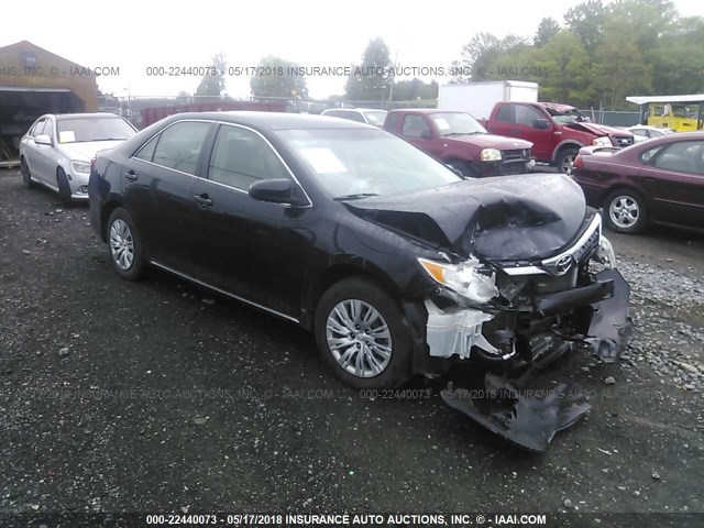 4T1BF1FK9CU074872 - 2012 TOYOTA CAMRY SE/LE/XLE BLACK photo 1
