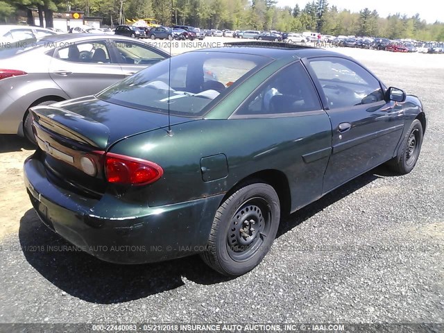 1G1JF12F537218434 - 2003 CHEVROLET CAVALIER LS GREEN photo 4