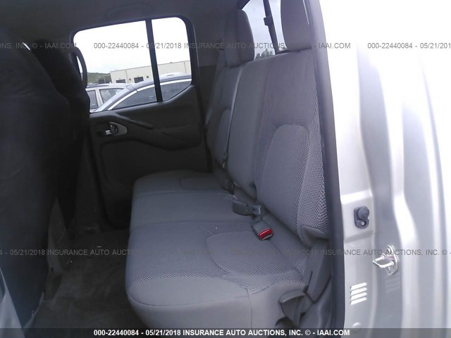 1N6DD0ER6JN706291 - 2018 NISSAN FRONTIER S/SV/SL/PRO-4X SILVER photo 8