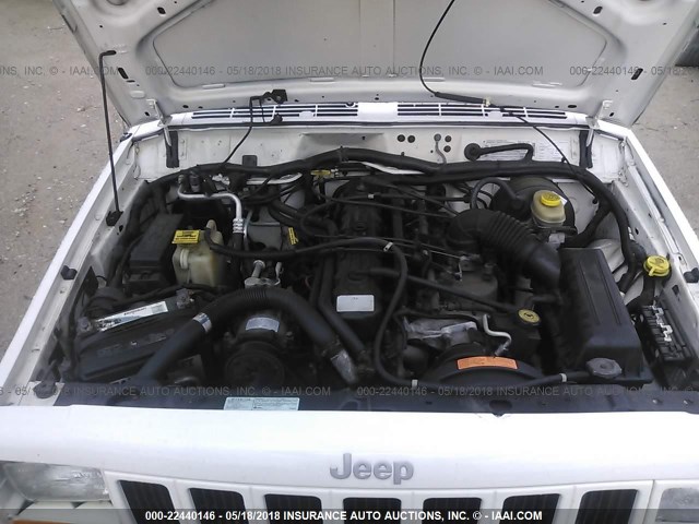 1J4FT68S4XL549763 - 1999 JEEP CHEROKEE SPORT/CLASSIC თეთრი ფოტო 10