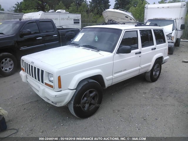 1J4FT68S4XL549763 - 1999 JEEP CHEROKEE SPORT/CLASSIC WHITE photo 2