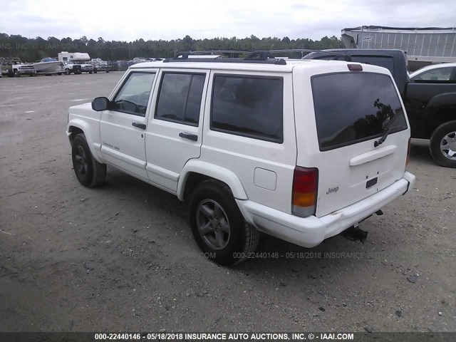 1J4FT68S4XL549763 - 1999 JEEP CHEROKEE SPORT/CLASSIC თეთრი ფოტო 3