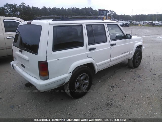 1J4FT68S4XL549763 - 1999 JEEP CHEROKEE SPORT/CLASSIC თეთრი ფოტო 4