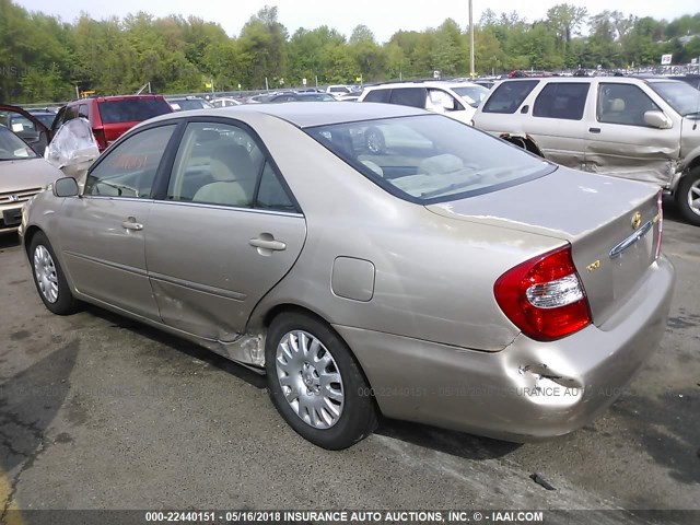 4T1BE30K63U683568 - 2003 TOYOTA CAMRY LE/XLE/SE ბეჟი ფოტო 3