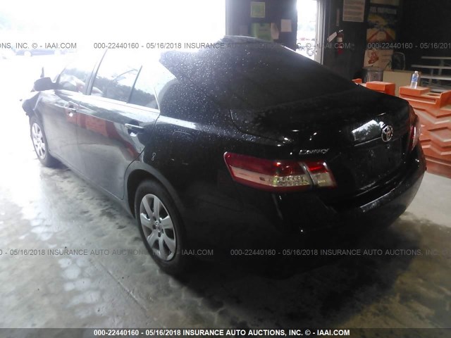 4T1BF3EK2BU606832 - 2011 TOYOTA CAMRY SE/LE/XLE BLACK photo 3