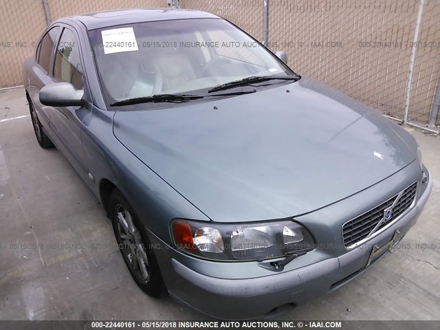 YV1RS61R622175565 - 2002 VOLVO S60 GREEN photo 1