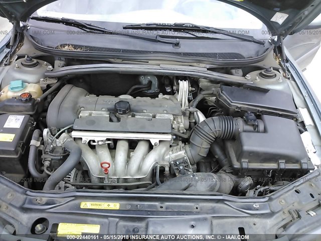 YV1RS61R622175565 - 2002 VOLVO S60 GREEN photo 10