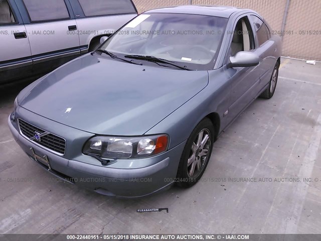 YV1RS61R622175565 - 2002 VOLVO S60 GREEN photo 2