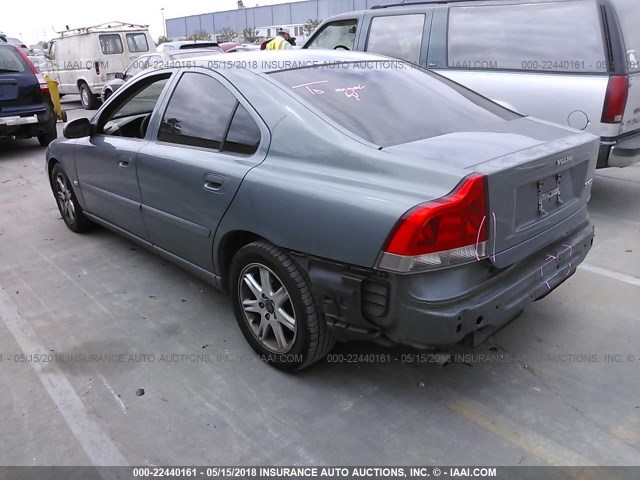 YV1RS61R622175565 - 2002 VOLVO S60 GREEN photo 3
