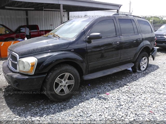 1D4HD48D44F182491 - 2004 DODGE DURANGO SLT BLACK photo 2