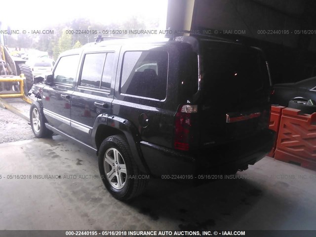 1J4RH5GT2AC122575 - 2010 JEEP COMMANDER LIMITED BLACK photo 3