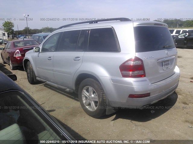 4JGBF71E47A100161 - 2007 MERCEDES-BENZ GL 450 4MATIC SILVER photo 3