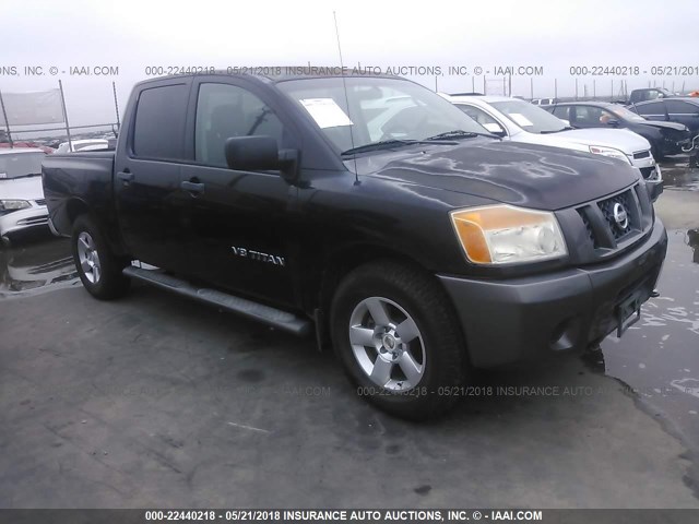 1N6BA07D78N325853 - 2008 NISSAN TITAN XE/SE/LE BLACK photo 1