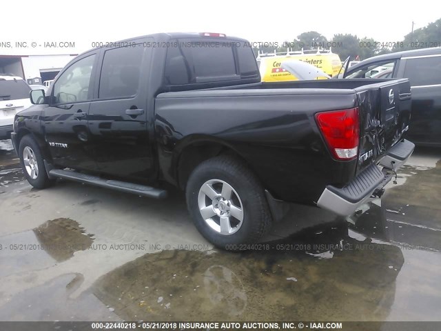 1N6BA07D78N325853 - 2008 NISSAN TITAN XE/SE/LE BLACK photo 3