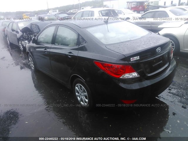 KMHCT4AE2DU280021 - 2013 HYUNDAI ACCENT GLS/GS BLACK photo 3